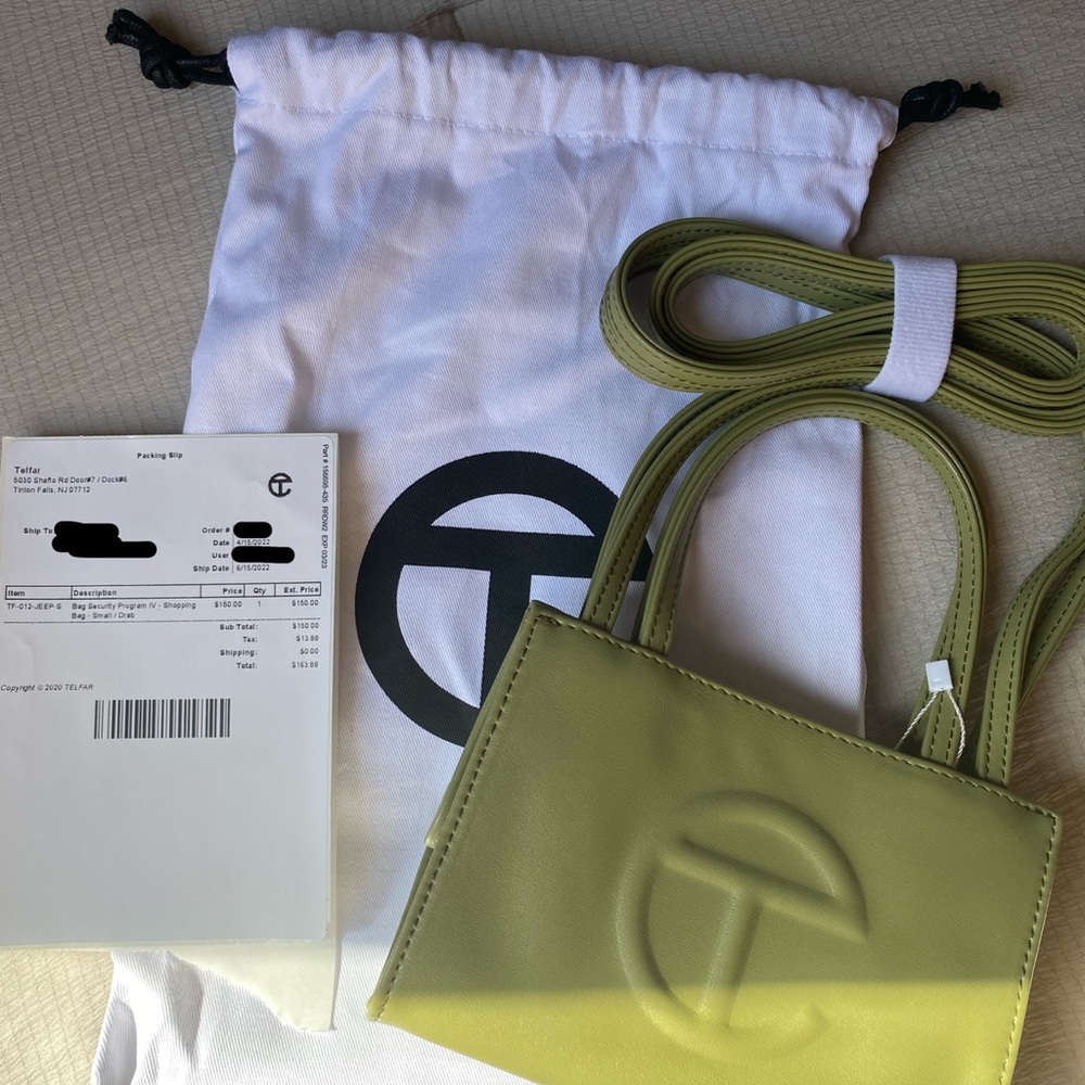 (SOLD)TELFAR Drab Small Shopping Bag